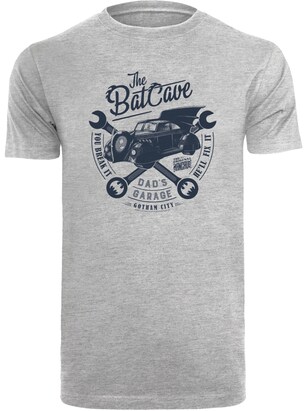 F4NT4STIC Shirt ‘DC Comics Batman Dad’s Garage’ Nachtblauw / Grijs