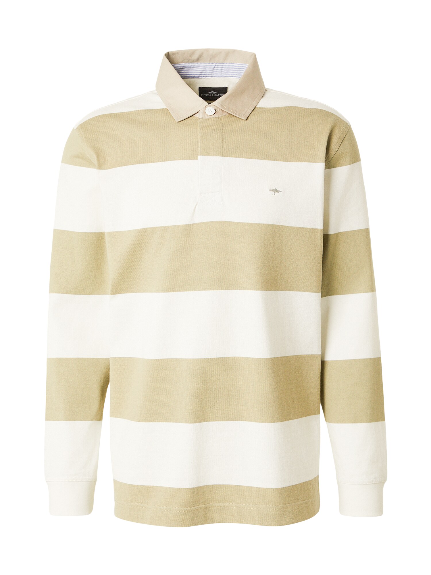 FYNCH-HATTON Tricou  maro coniac / alb