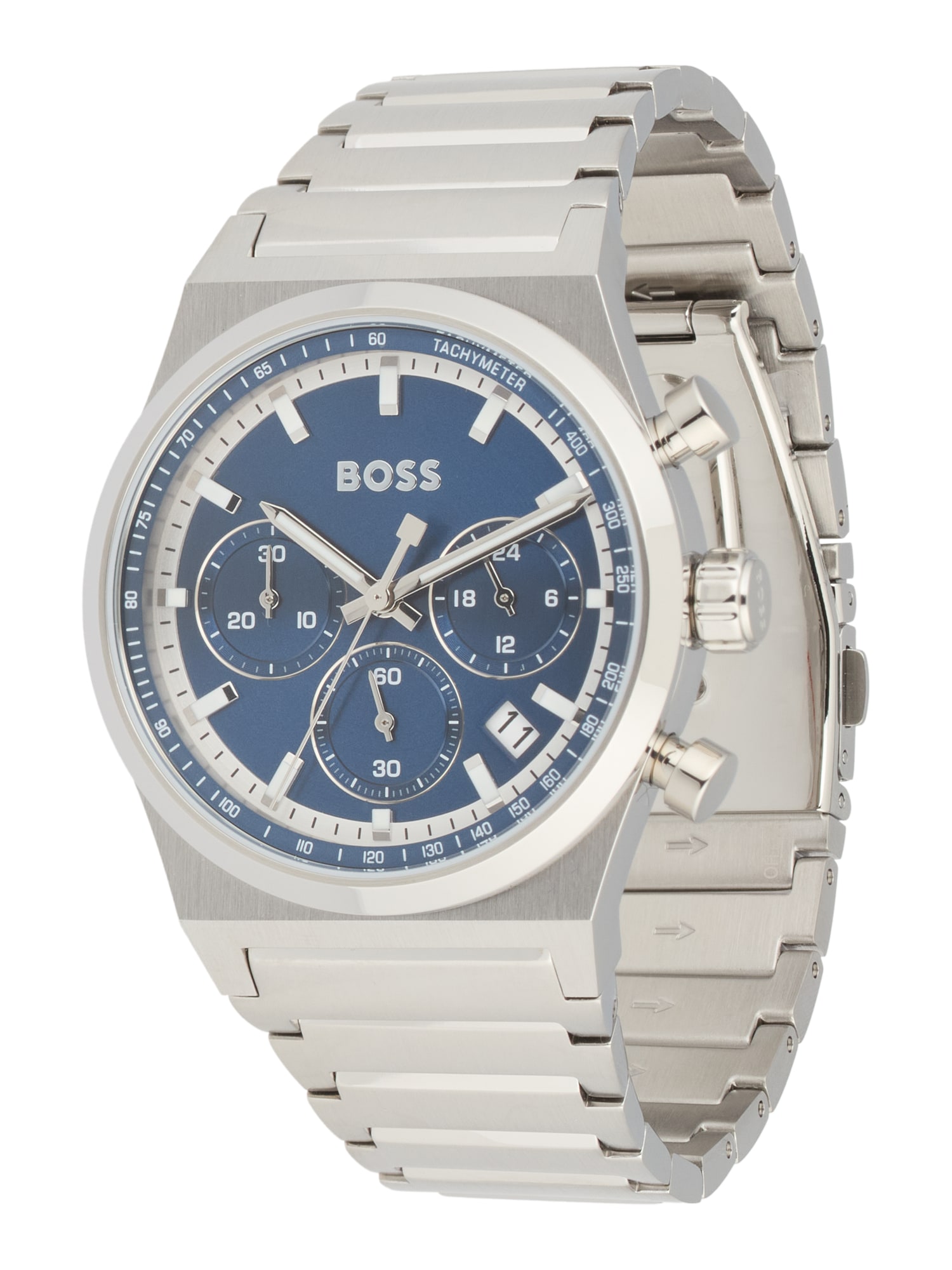BOSS Ceas analogic CANDOR  albastru / argintiu