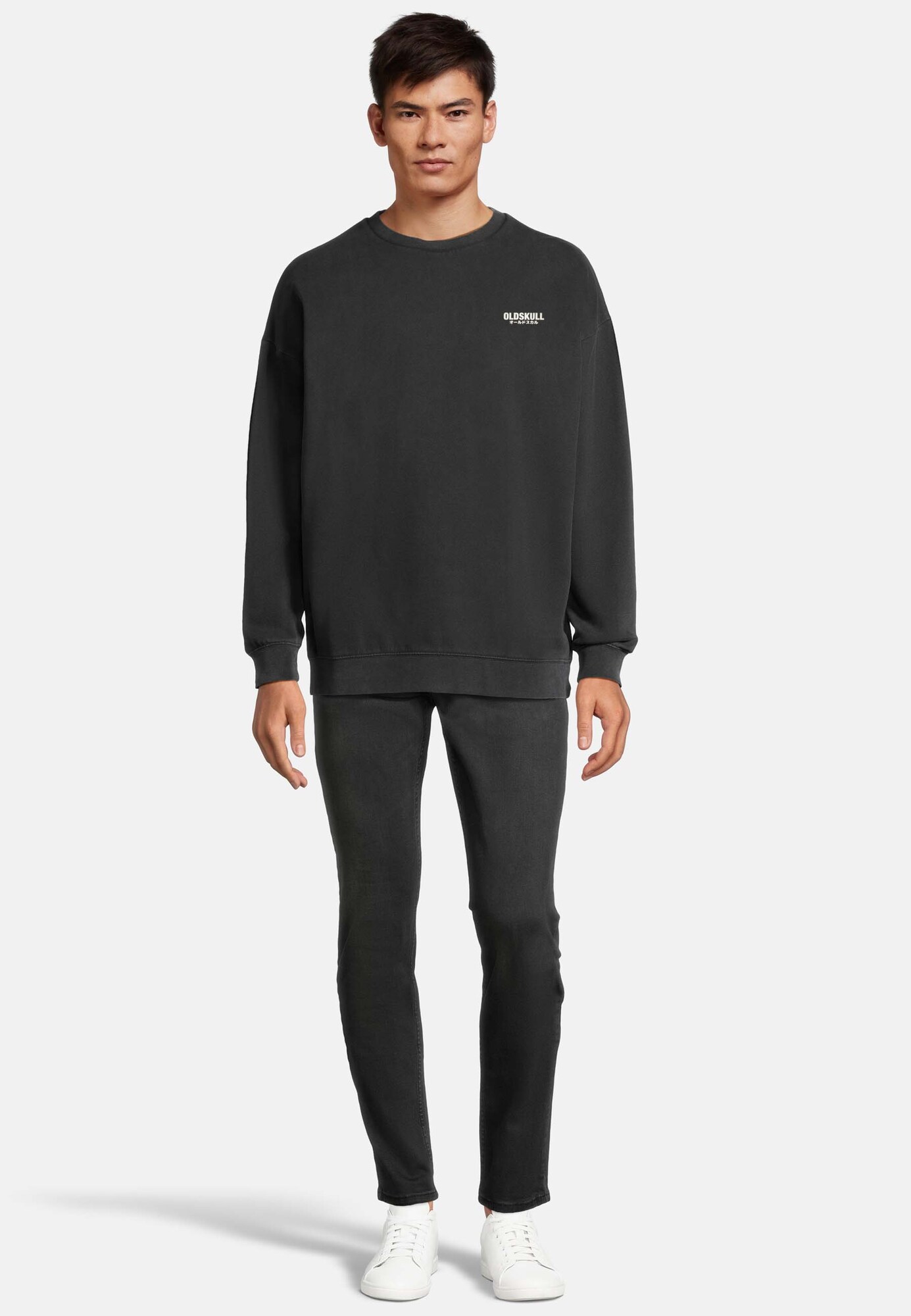 Thumbnail - Sweatshirt 'Peach Dyed Basic'