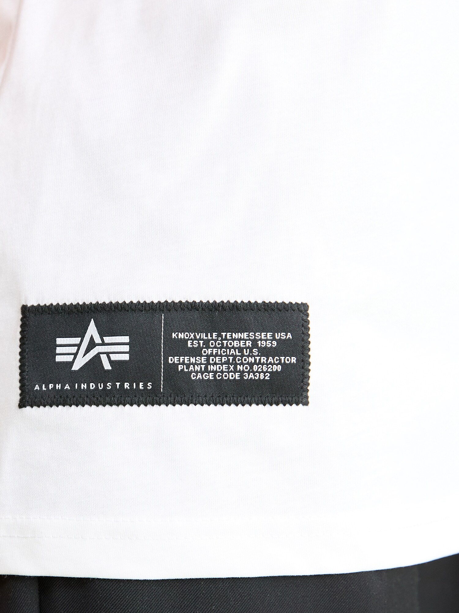ALPHA INDUSTRIES Tričko tmavošedá / biela (obrázok 5)