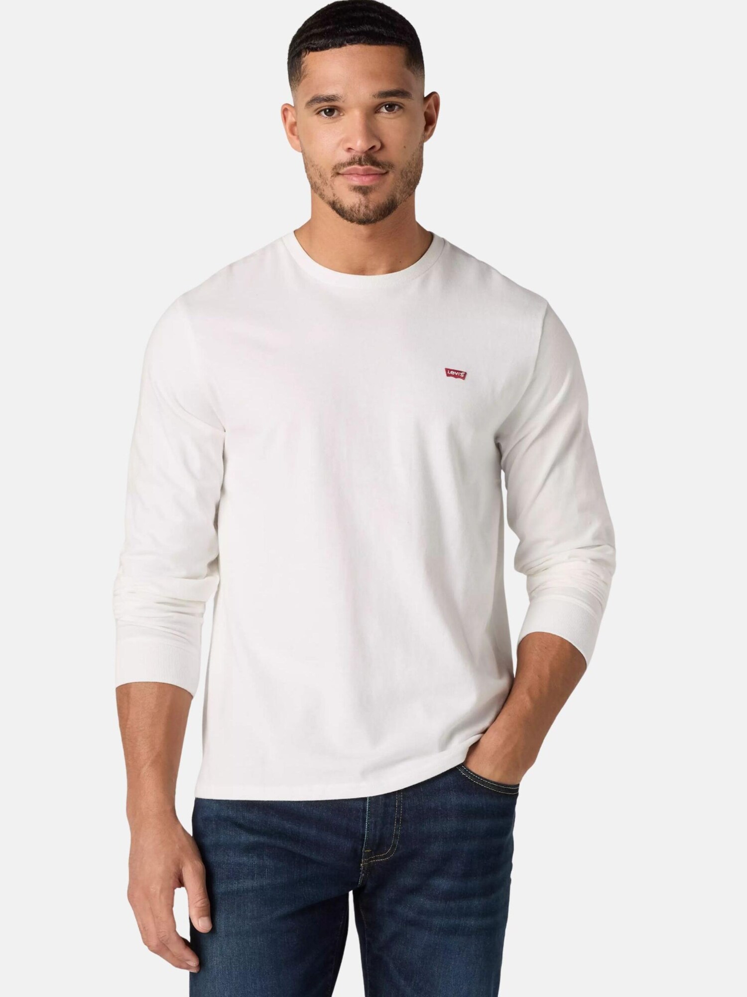 LEVI'S ® Jersey 'LEVI'S LS ORIGINAL HM TEE Maglieria'  blanco – imagen 2