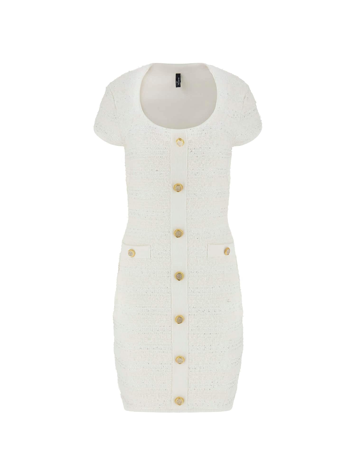 GUESS by Marciano Rochie tricotat Clara  argintiu / alb