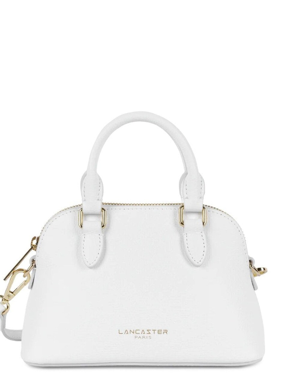 Handväska 'Lancaster Sac demi lune Zippé S Sierra Jia Blanc cassé'