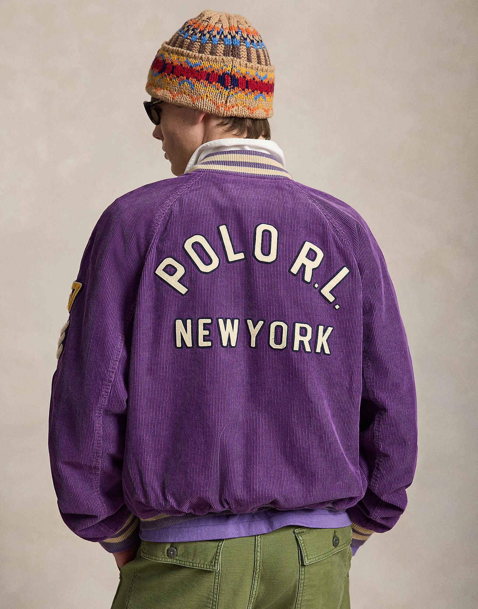 Polo Ralph Lauren Chaqueta de entretiempo beige / navy / lila – imagen 3