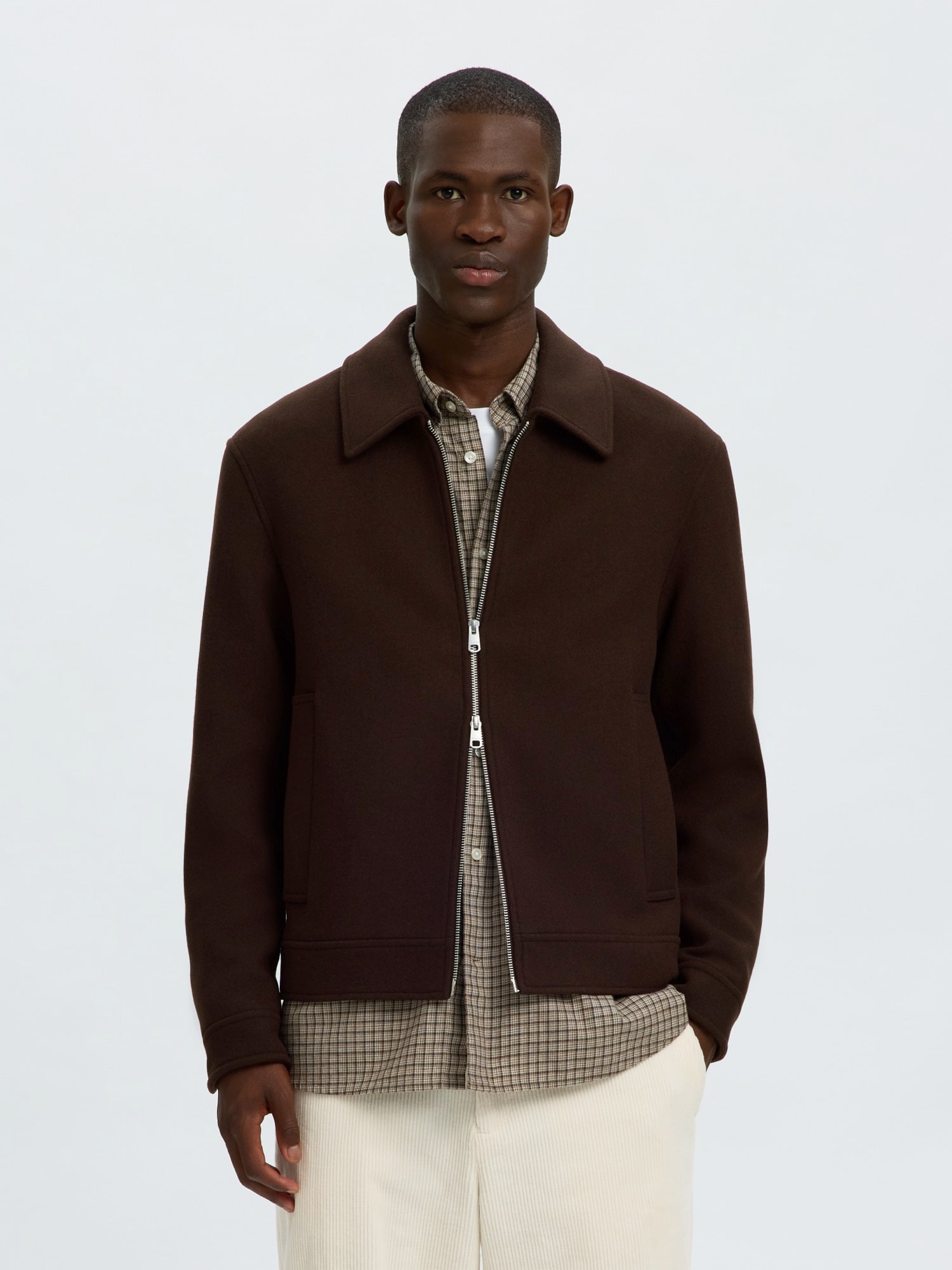 SELECTED Chaqueta de entretiempo 'SLHPhilip' marrón oscuro