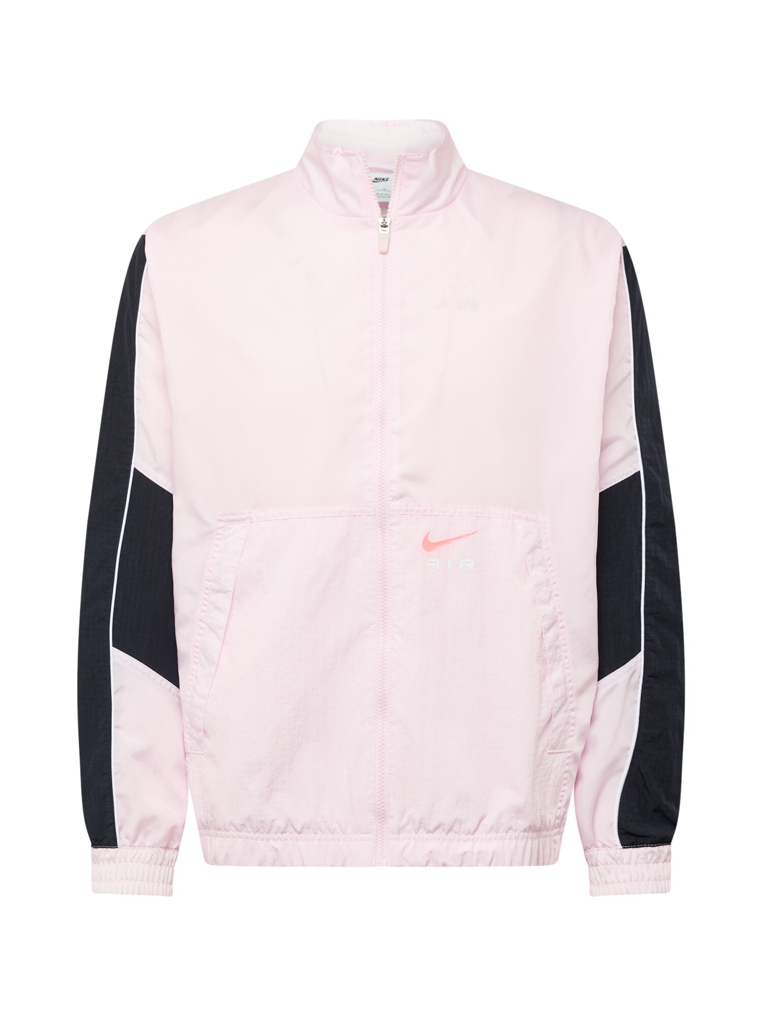Nike Sportswear Športová mikina so zipsom 'AIR'  pitaya / pastelovo ružová / čierna / biela