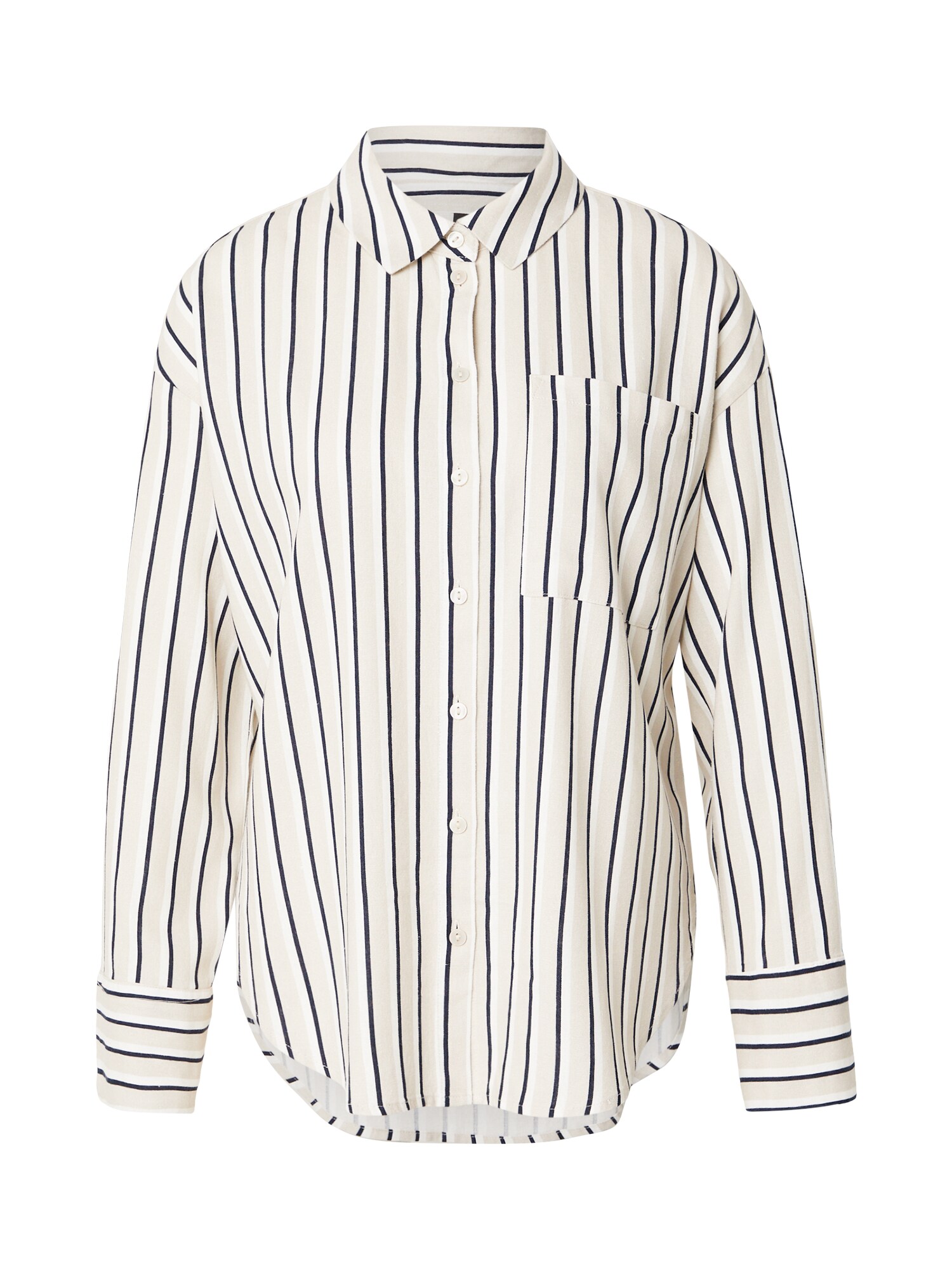 VERO MODA Bluza 'VMMYMILO'  mornarsko plava / bež siva / bijela
