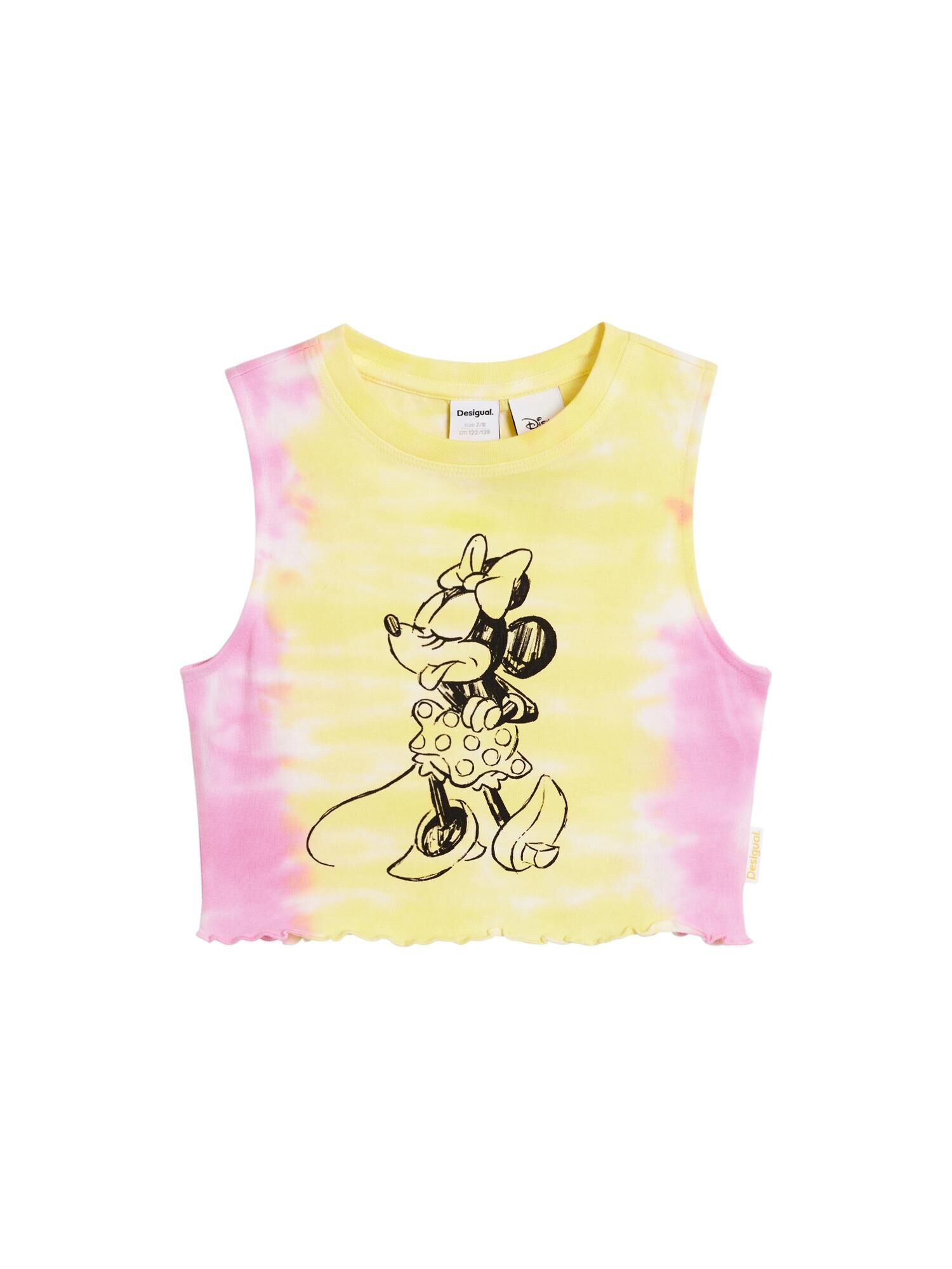 Desigual Tricou Minnie Mouse™  galben deschis / roz pal