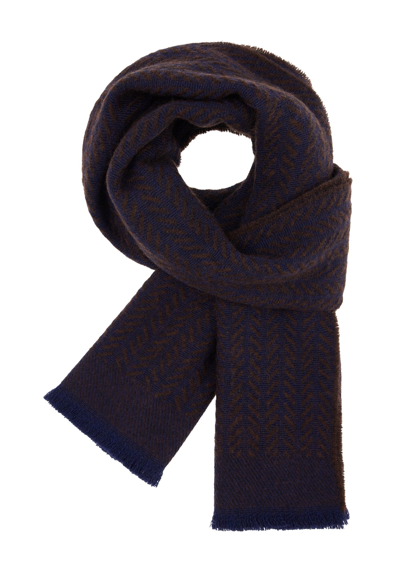 Boggi Milano Fular  bleumarin / maro închis