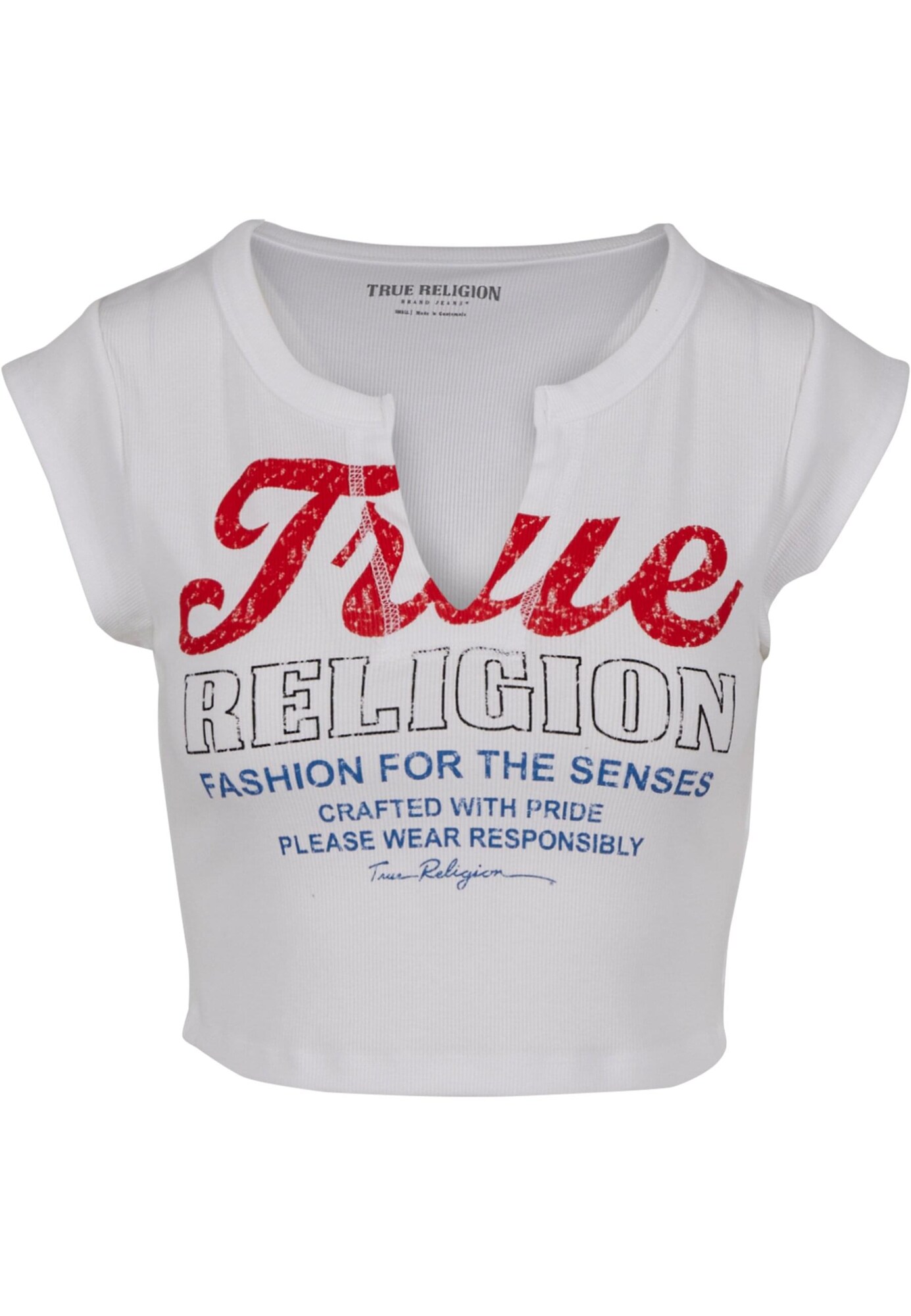 True Religion Tricou  albastru / roşu închis / negru / alb murdar