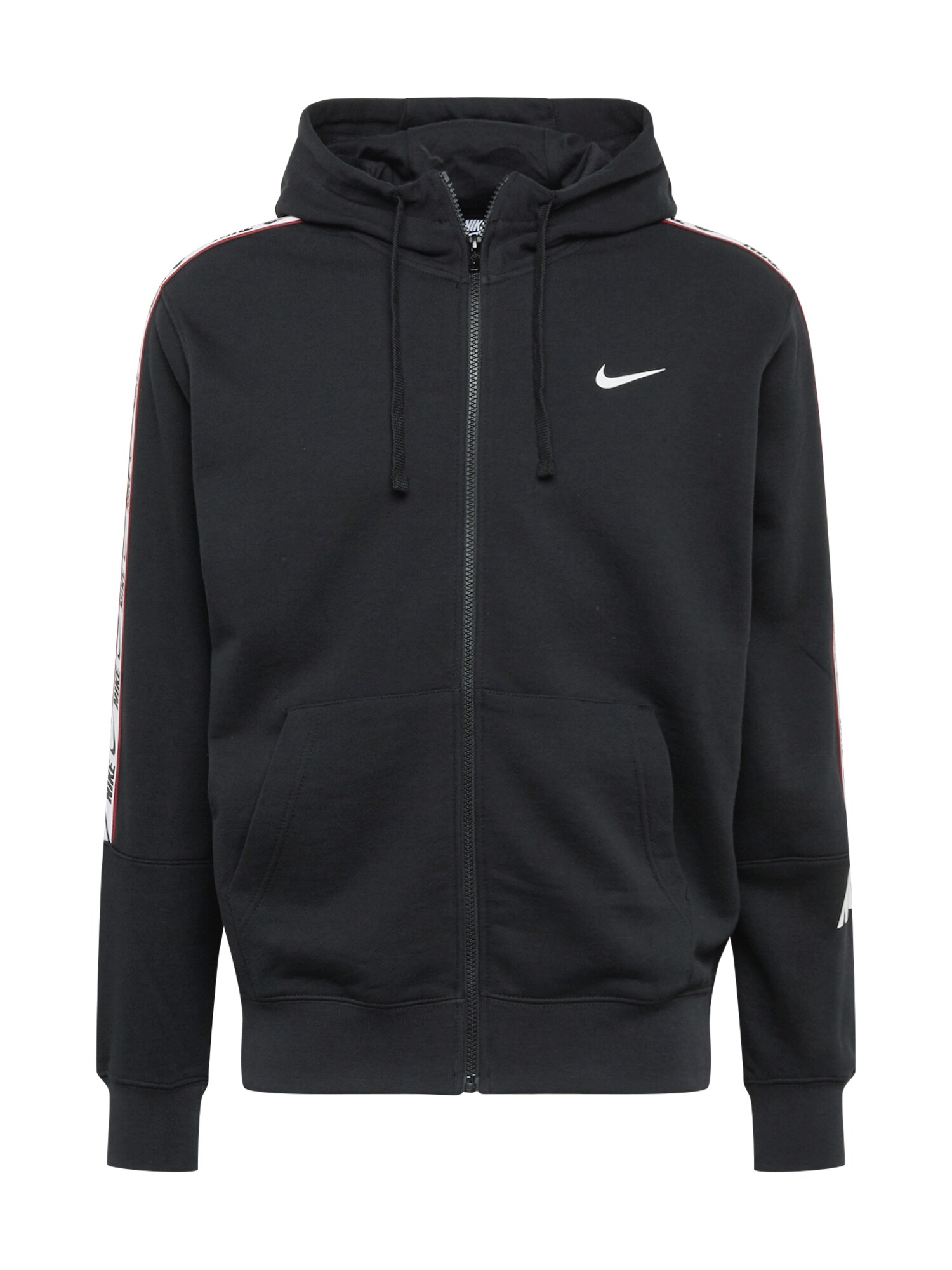 Nike Sportswear Džemperis  juoda / balta / raudona