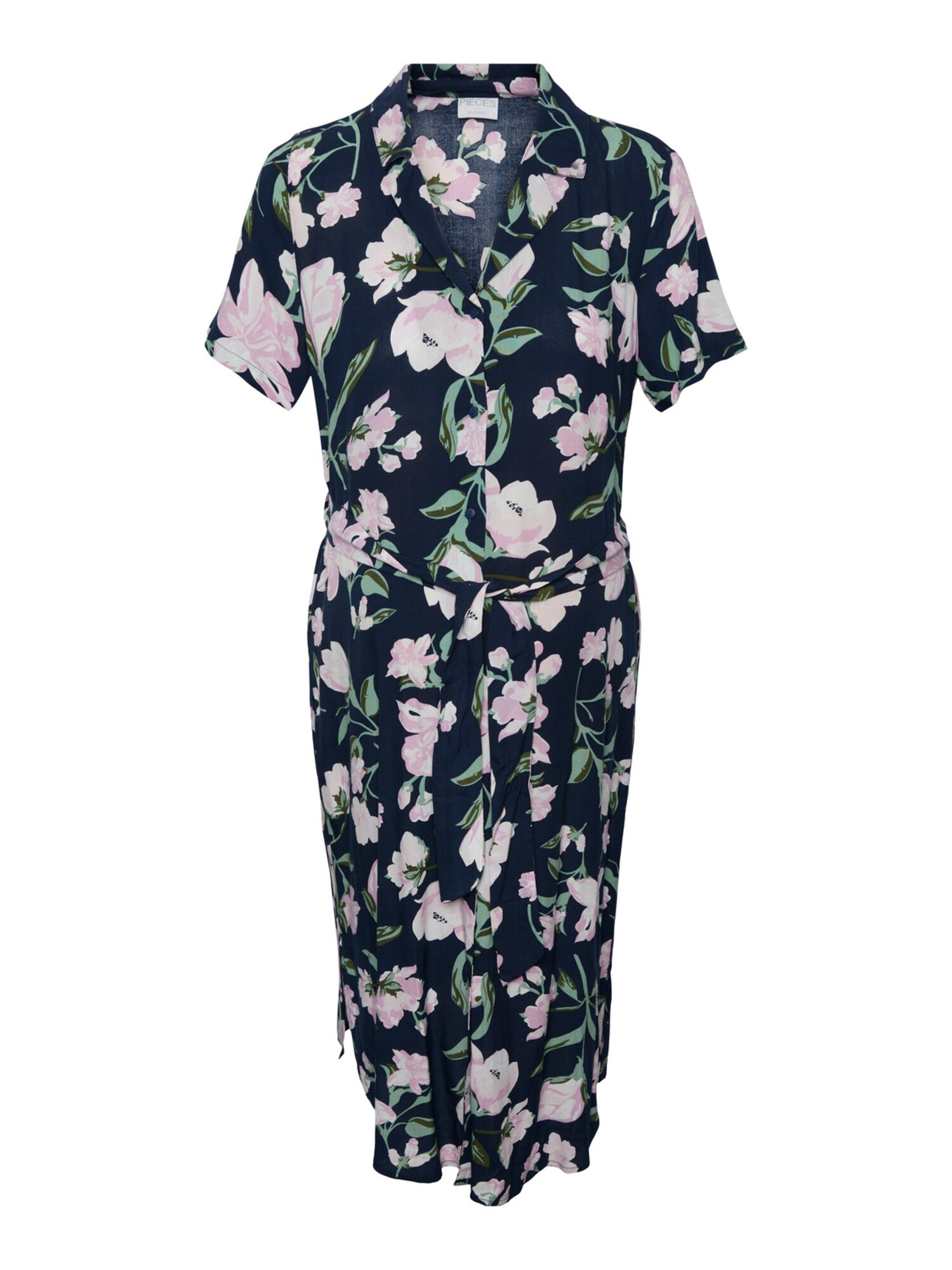 Pieces Maternity Vestidos camiseiros 'Olivia'  navy / verde / roxo claro