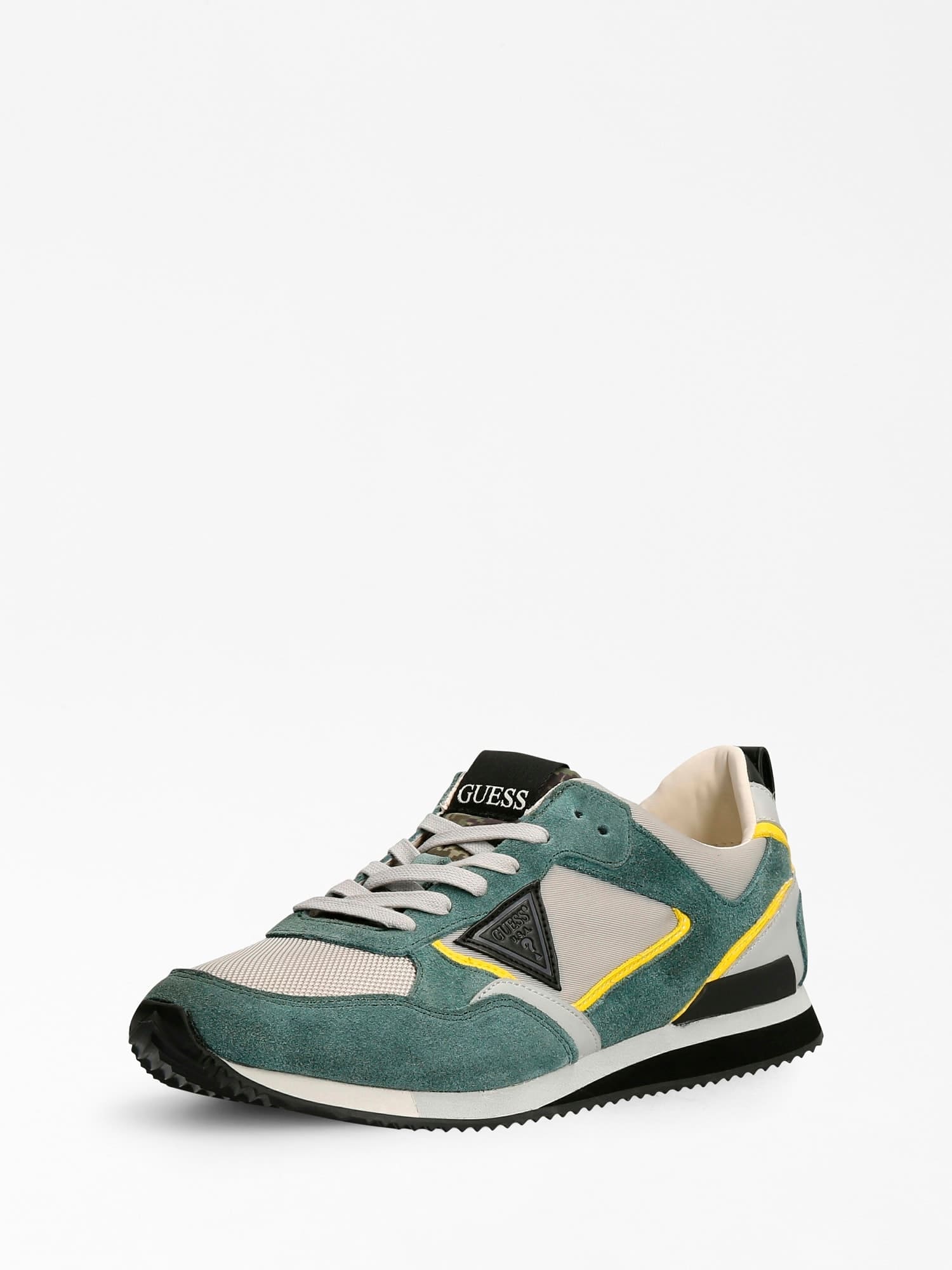 GUESS Sneaker ''''Treviso'''' grn / gelb / schwarz / beige