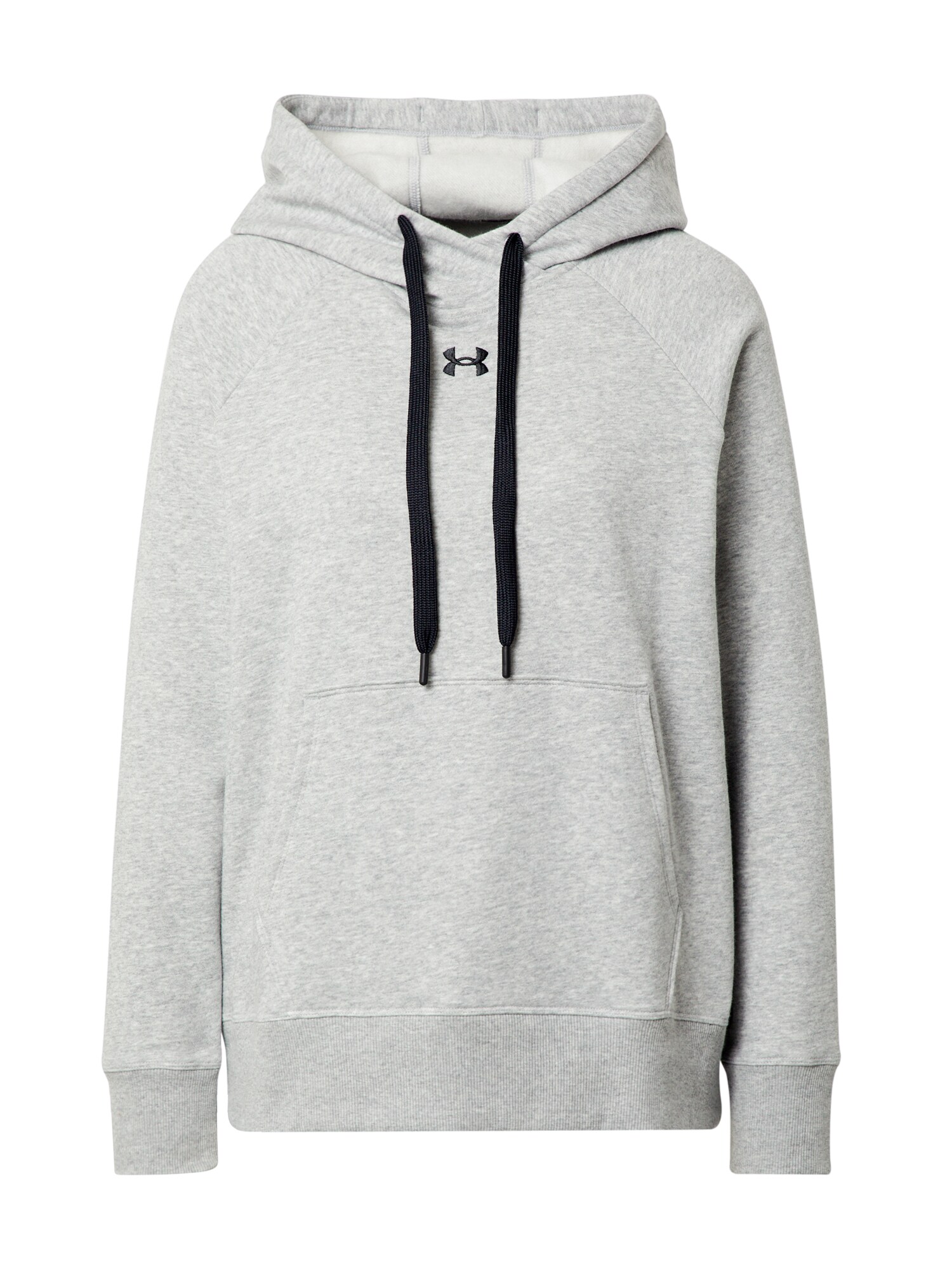 UNDER ARMOUR Sweatshirt de desporto 'Rival'  cinzento / preto