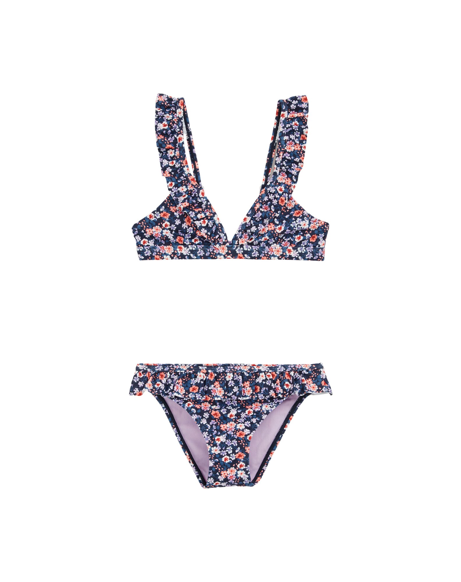 WE Fashion Bikini  sötétkék / lila / narancs / fehér akciós termékkép 1