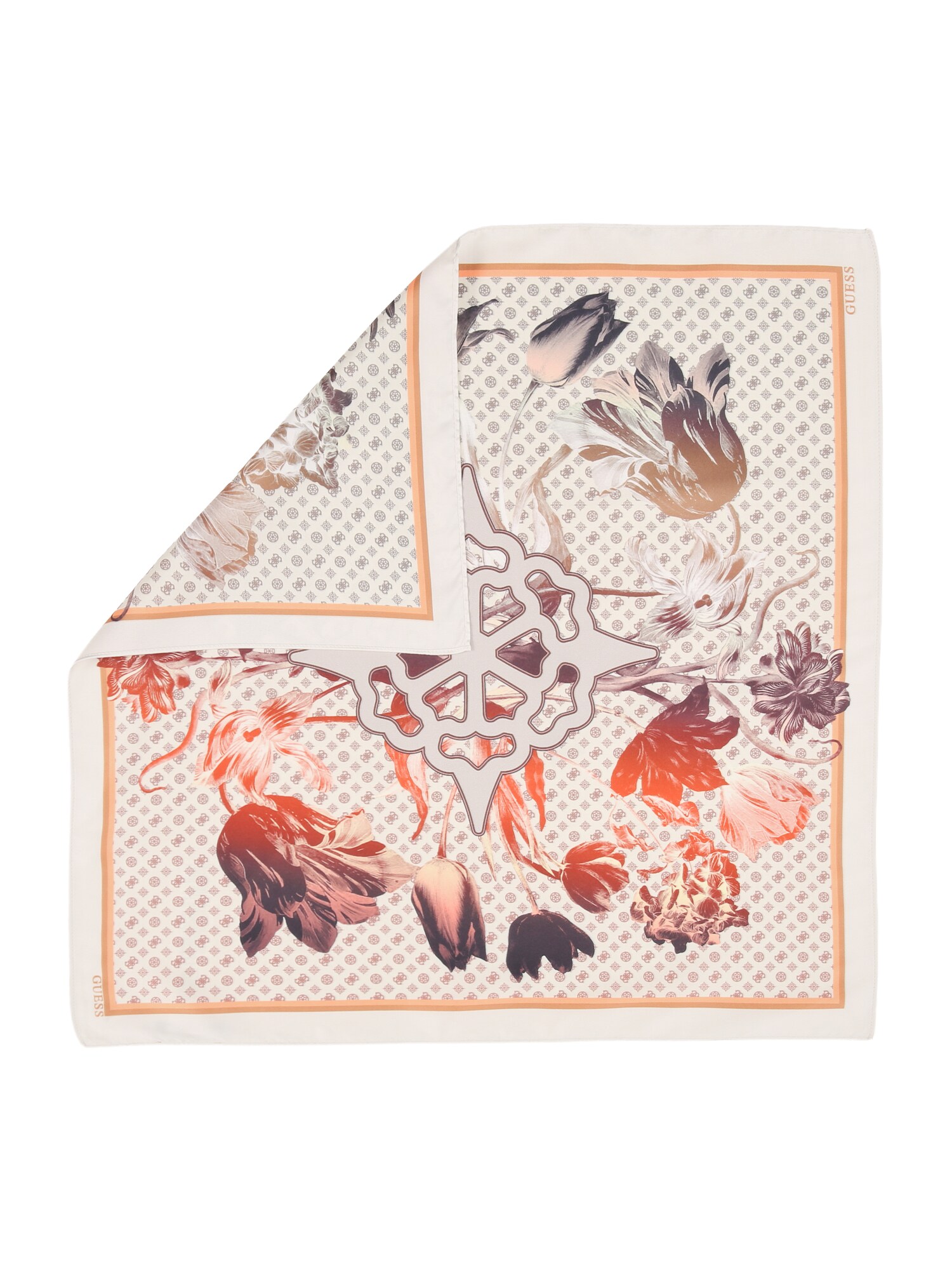 GUESS Batistă  gri / mov prună / portocaliu închis / alb