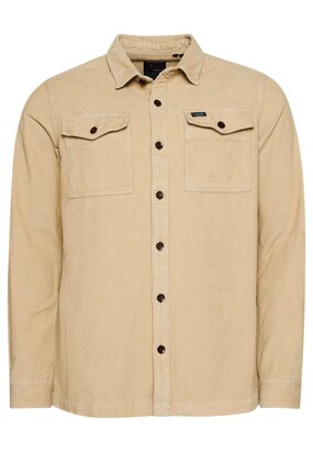 Superdry Overhemd Beige / Zwart