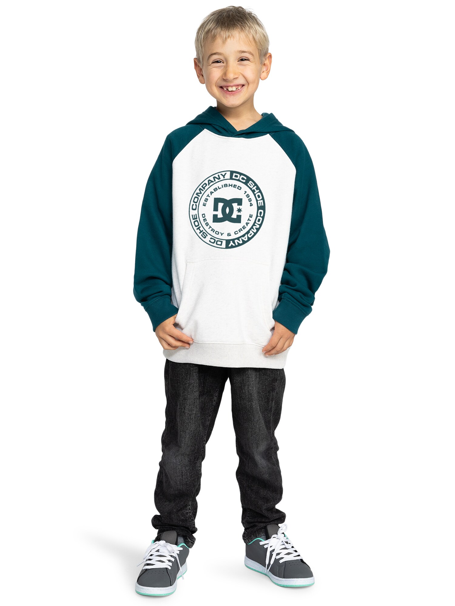 DC Shoes Sport szabadidős felsők  ciánkék / fehér termék 2. képe
