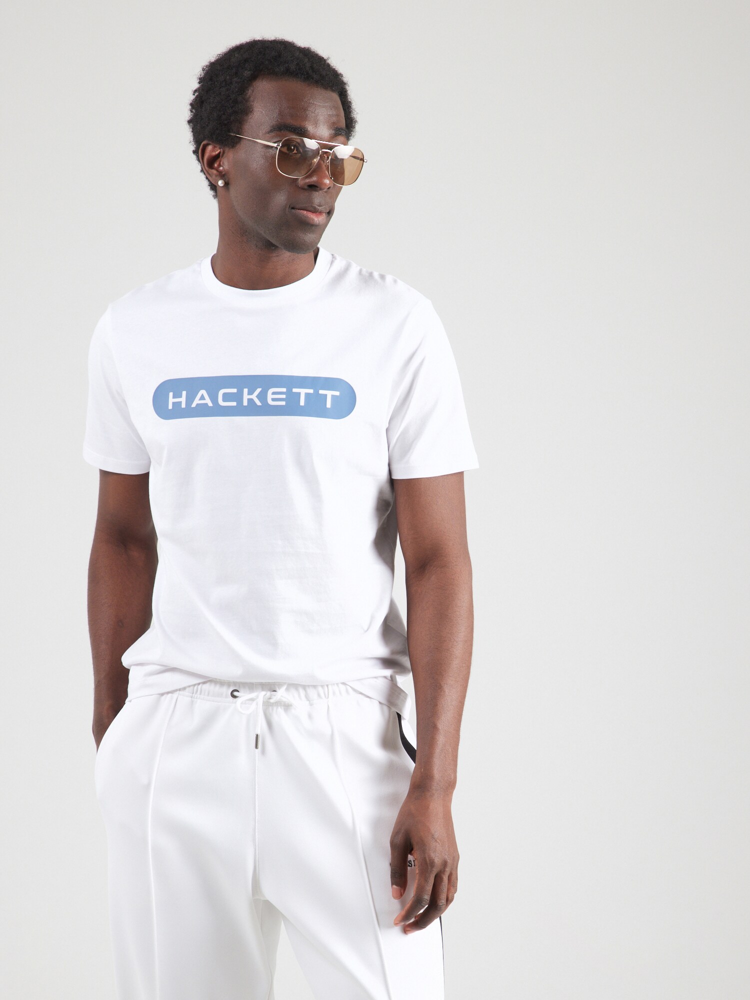 Hackett London Póló  világoskék / fehér termék 2. képe