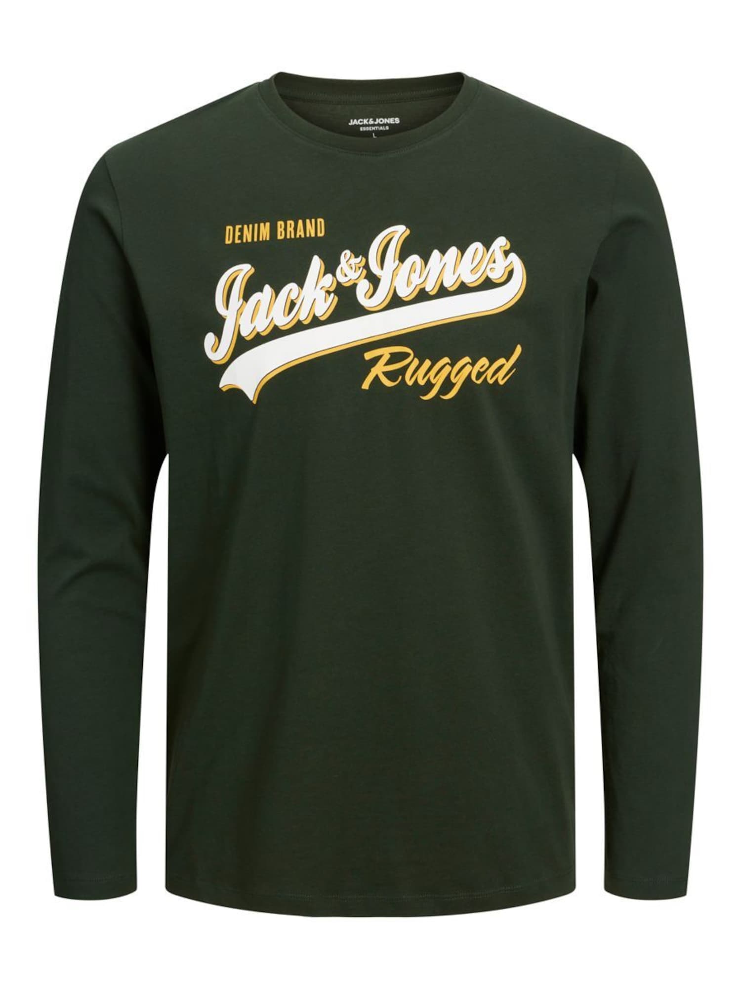 Jack & Jones Junior Majica  kremna / rumena / temno zelena