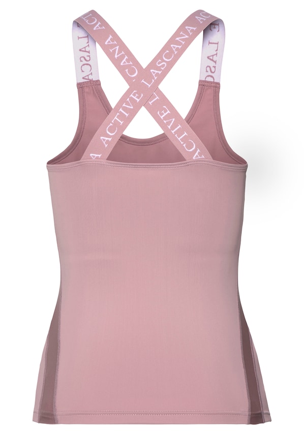 LASCANA ACTIVE, Sport top, rózsaszín, 3 kép a 7 közül
