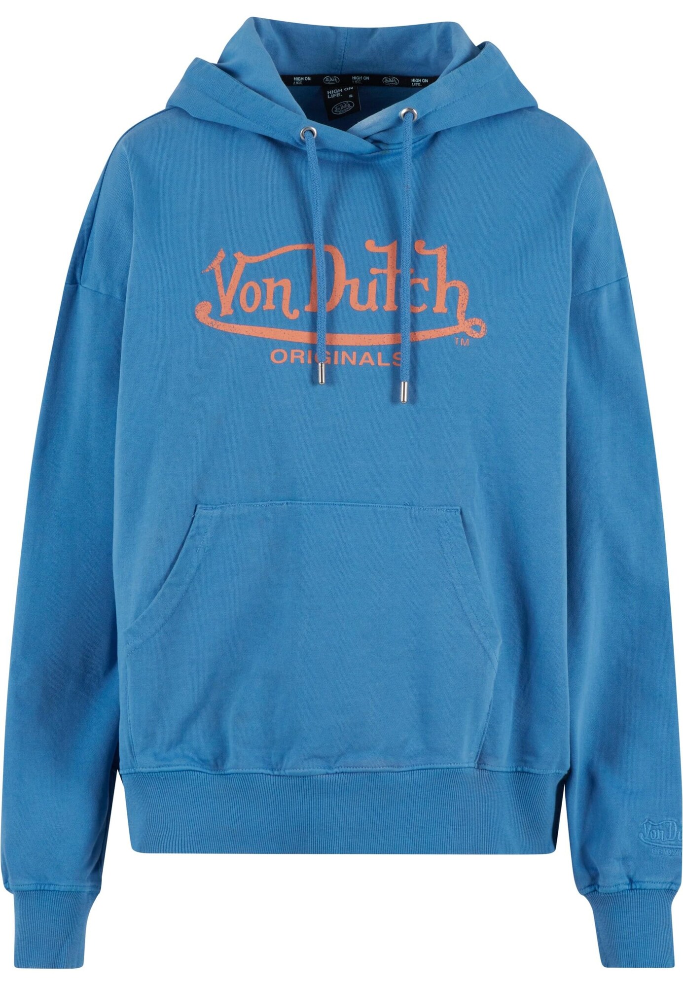 Von Dutch Originals Bluză de molton Marley  albastru / portocaliu închis