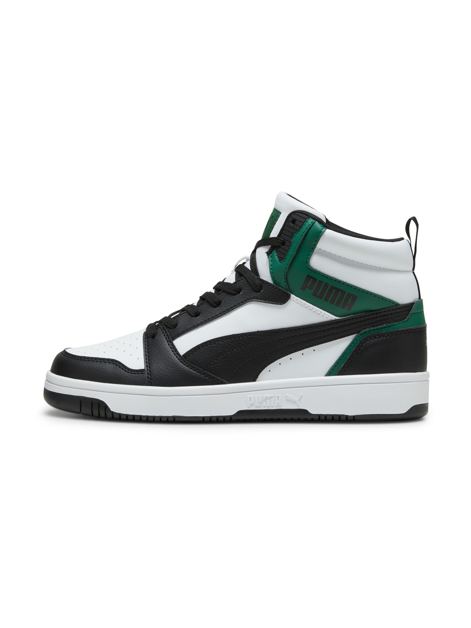PUMA Sneaker înalt 'Rebound v6'  verde / negru / alb