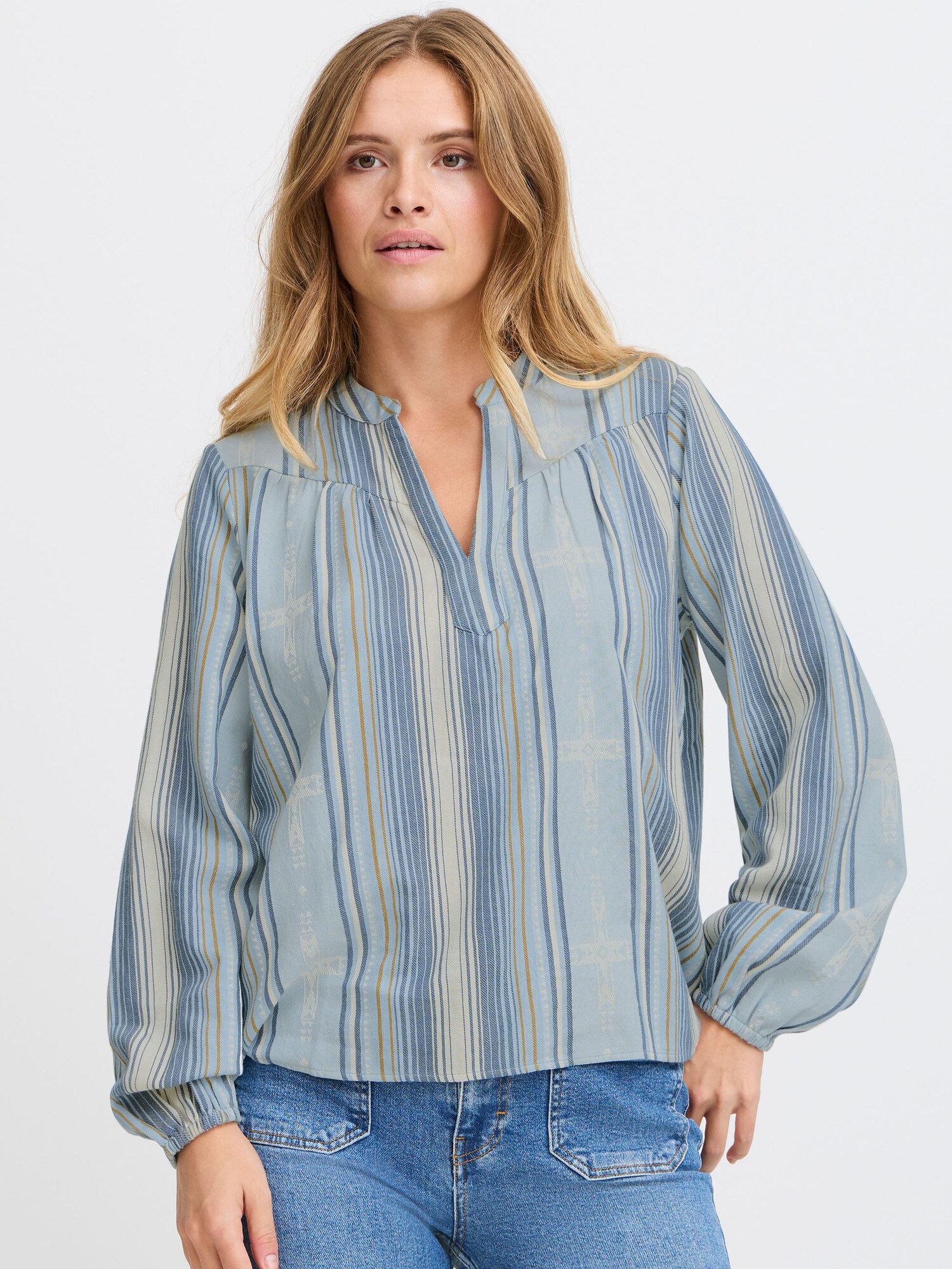Thumbnail - PULZ Jeans Langarmbluse  PZTIONA Blouse