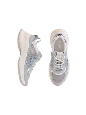 PINKO Zapatillas deportivas bajas 'Ariel 33 - Sneaker Calf Leather/Net/Cow Suede'  azul claro