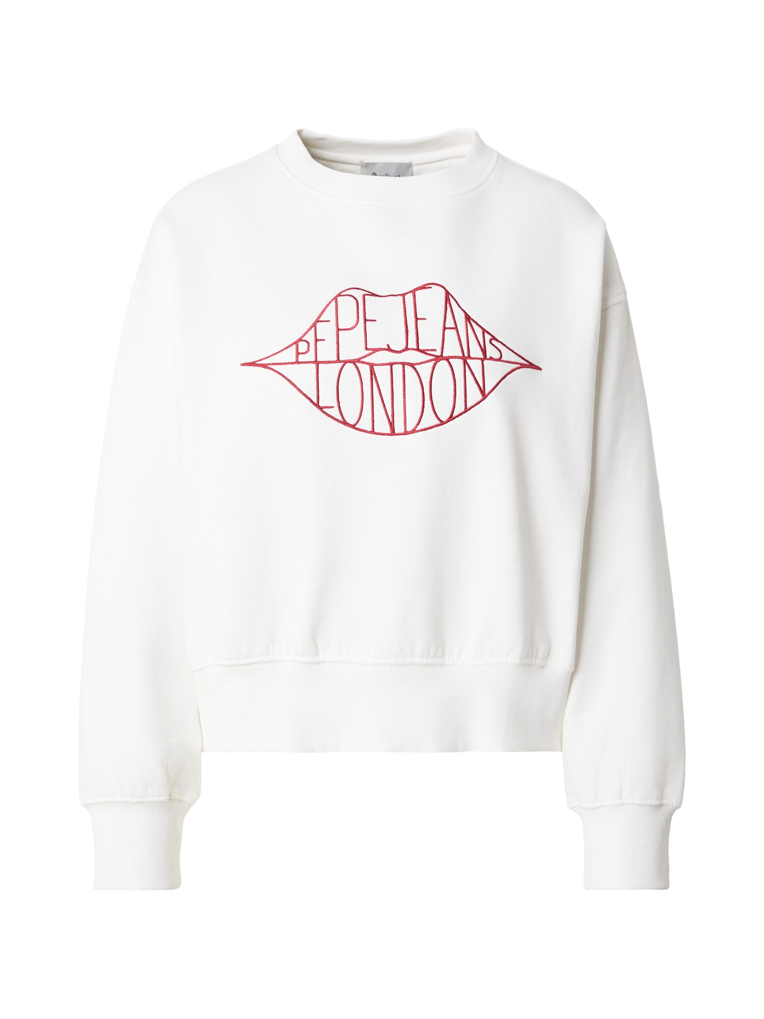 Pepe Jeans Sweatshirt 'Bernis' Ivoor / Rood