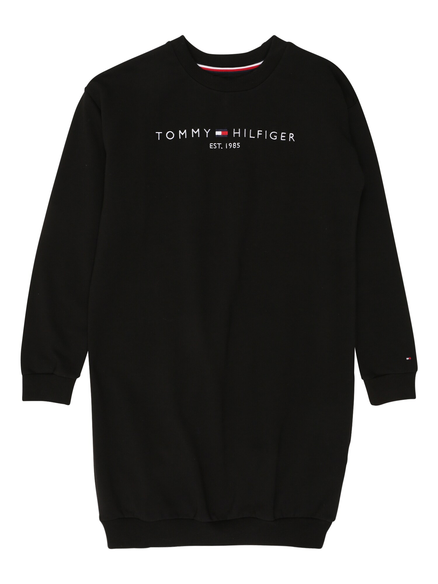 TOMMY HILFIGER Suknelė  juoda / balta / raudona