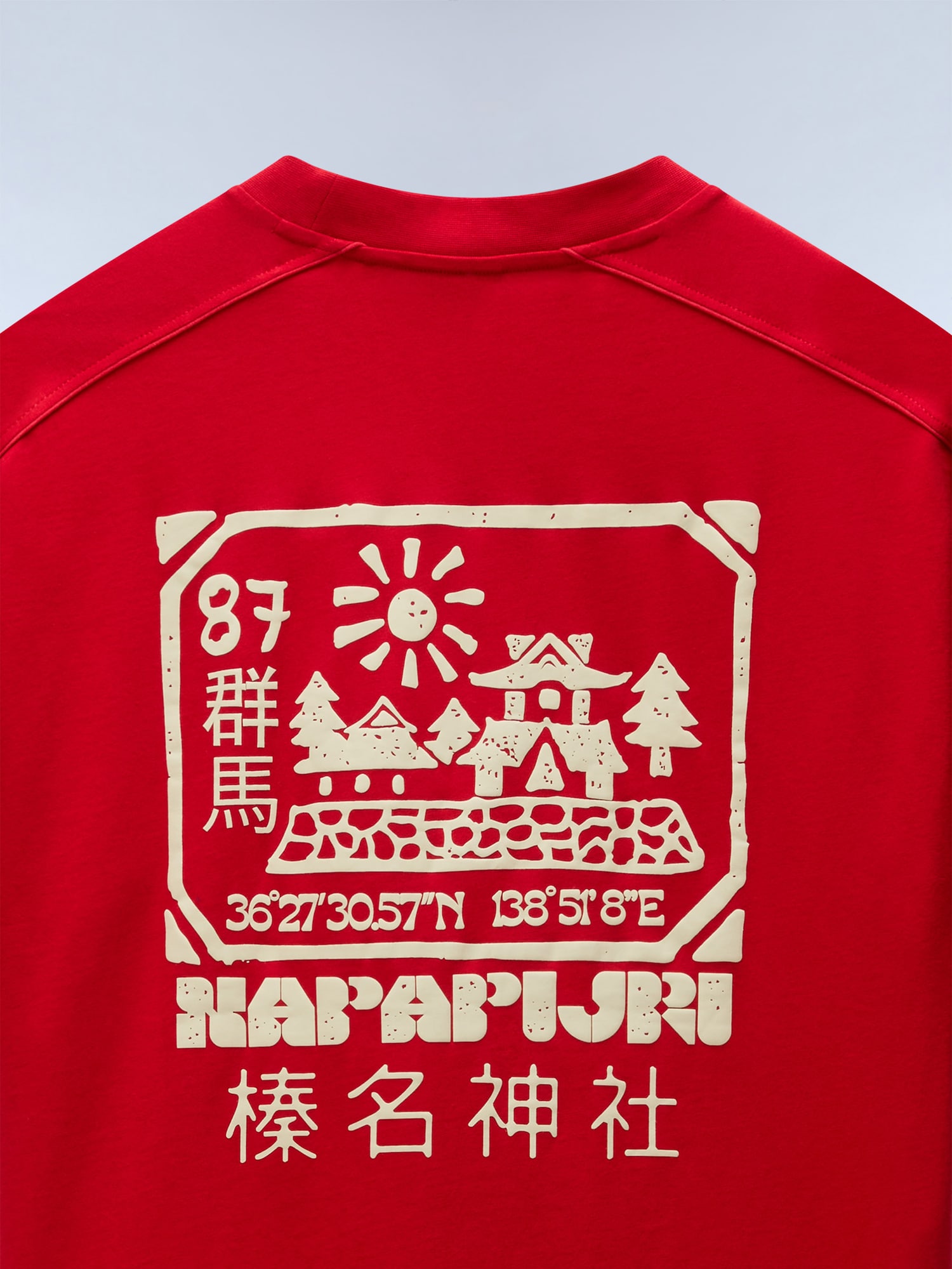 NAPAPIJRI Camiseta 'Teza' chamois / rojo – imagen 3