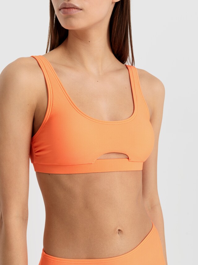 LSCN by LASCANA, Bikini felső 'Gina', narancs, 5 kép a 5 közül