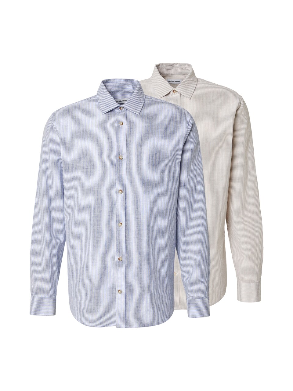 Skjorta 'JJESUMMER' beige / blå