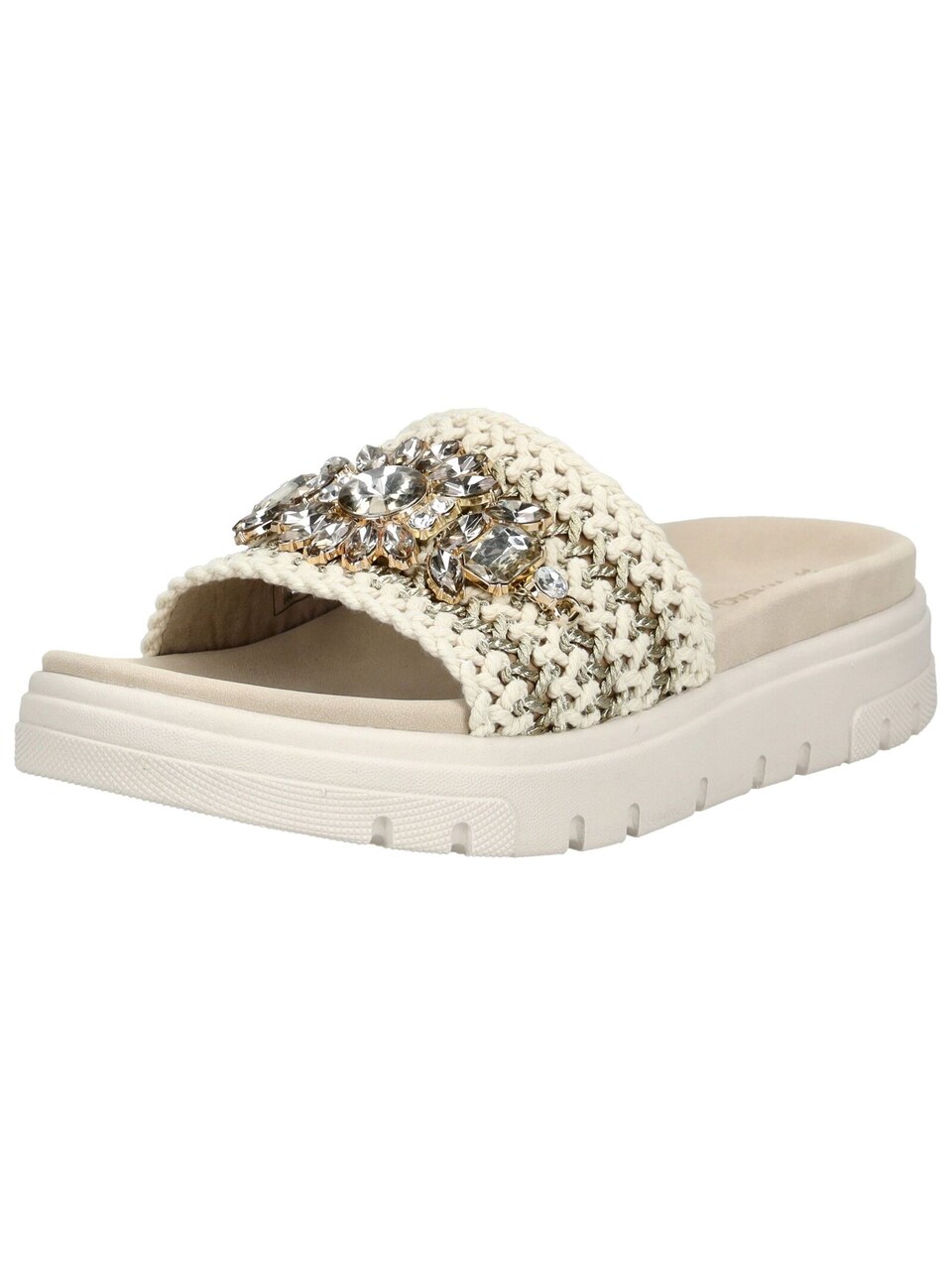 Pantolette ljusbeige / guld