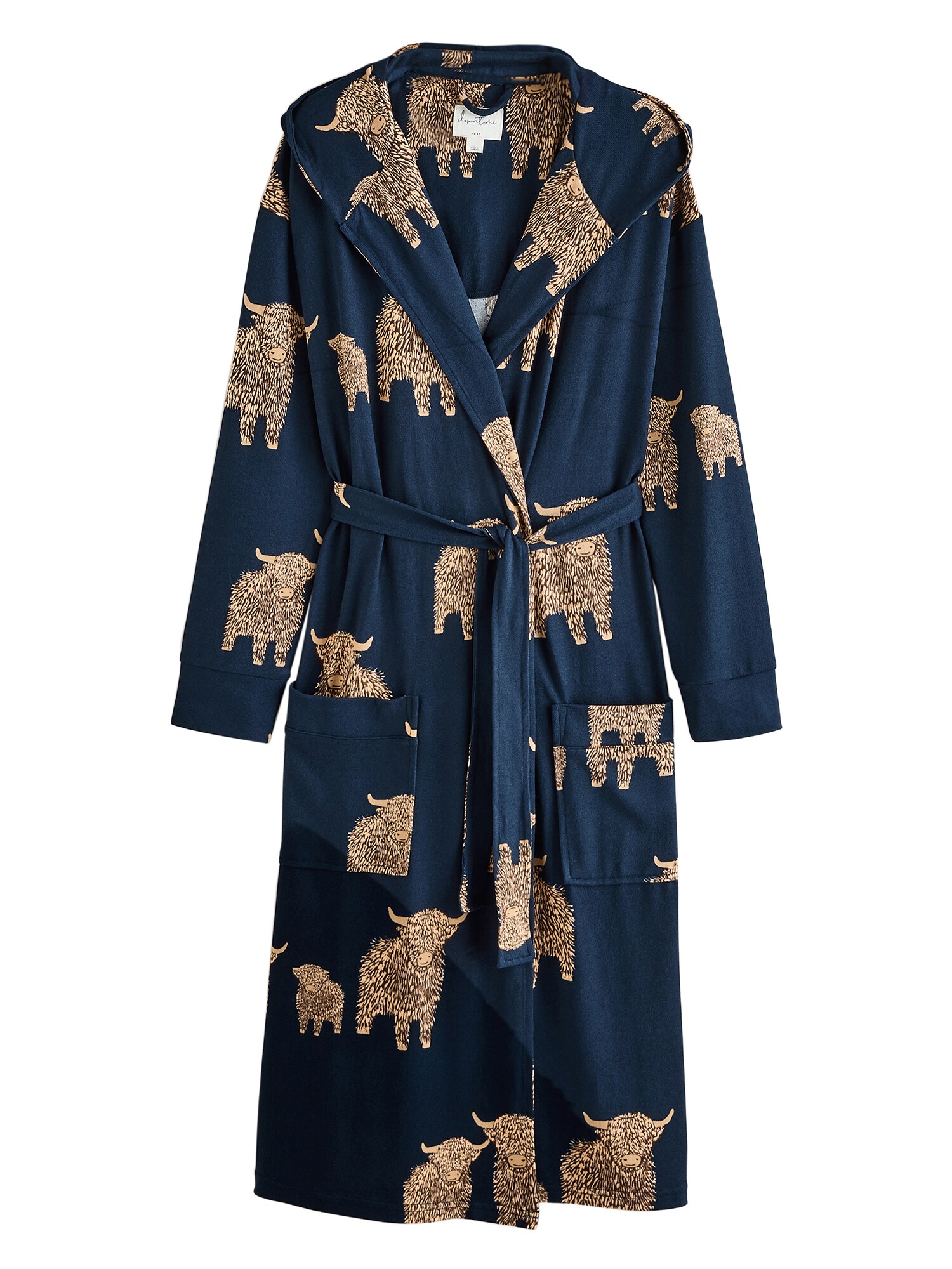 Next Halat pentru dimineață  bleumarin / maro deschis