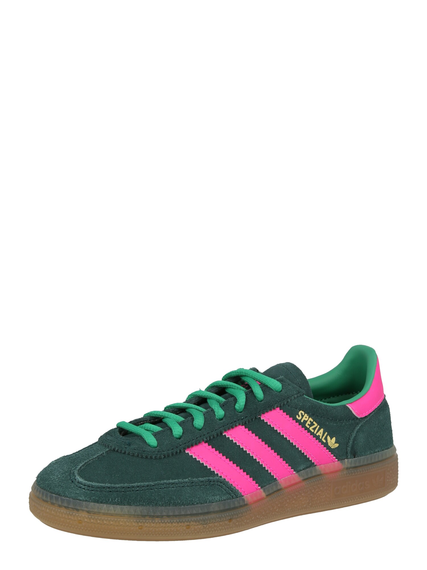 ADIDAS ORIGINALS Sneaker 'HANDBALL SPEZIAL'  auriu / verde închis / roz