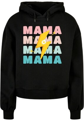 Merchcode Sweatshirt ‘Mothers Day – Mama’ Azuur / Oranje / Rosé / Zwart