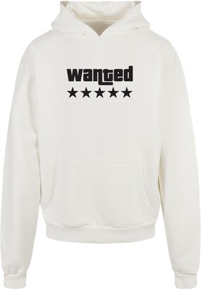 Merchcode Sweatshirt ‘Wanted’ Zwart / Wit