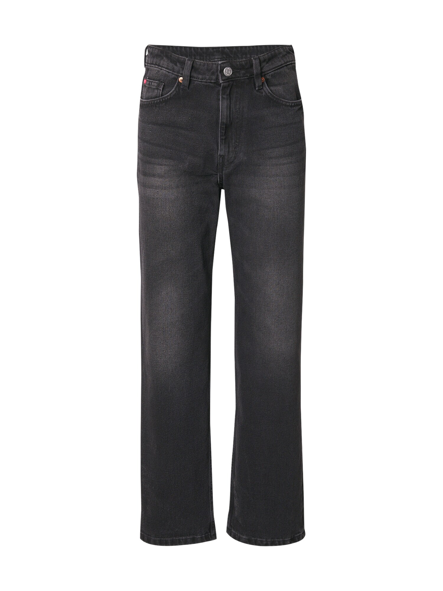 Monki Džínsy čierny denim
