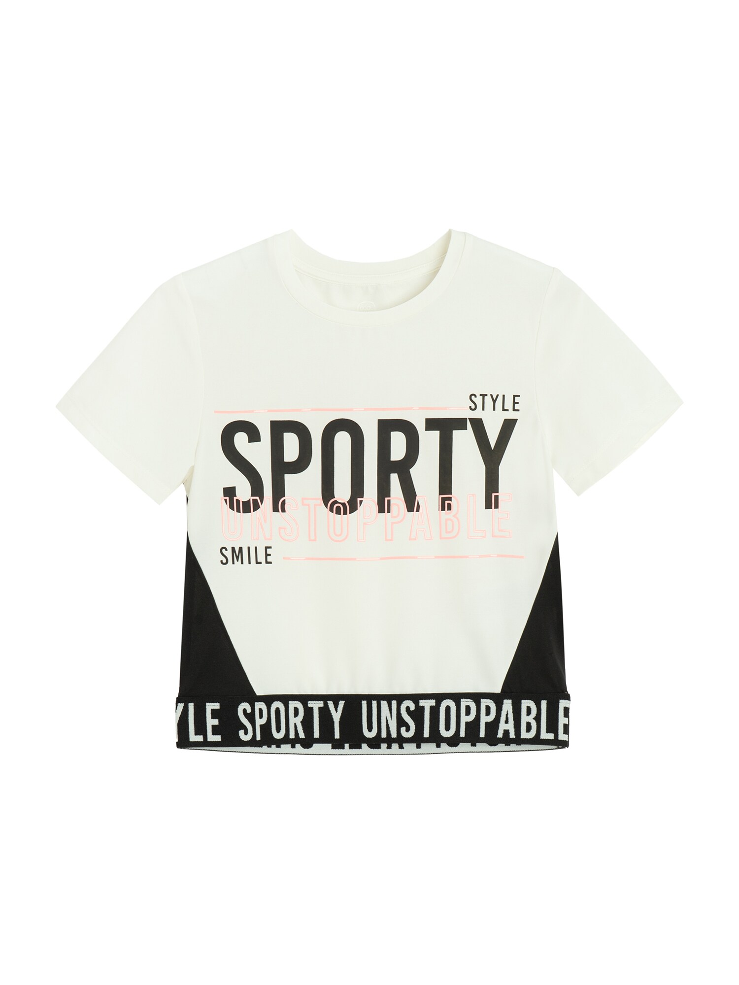 Cool Club Tricou  portocaliu caisă / negru / alb