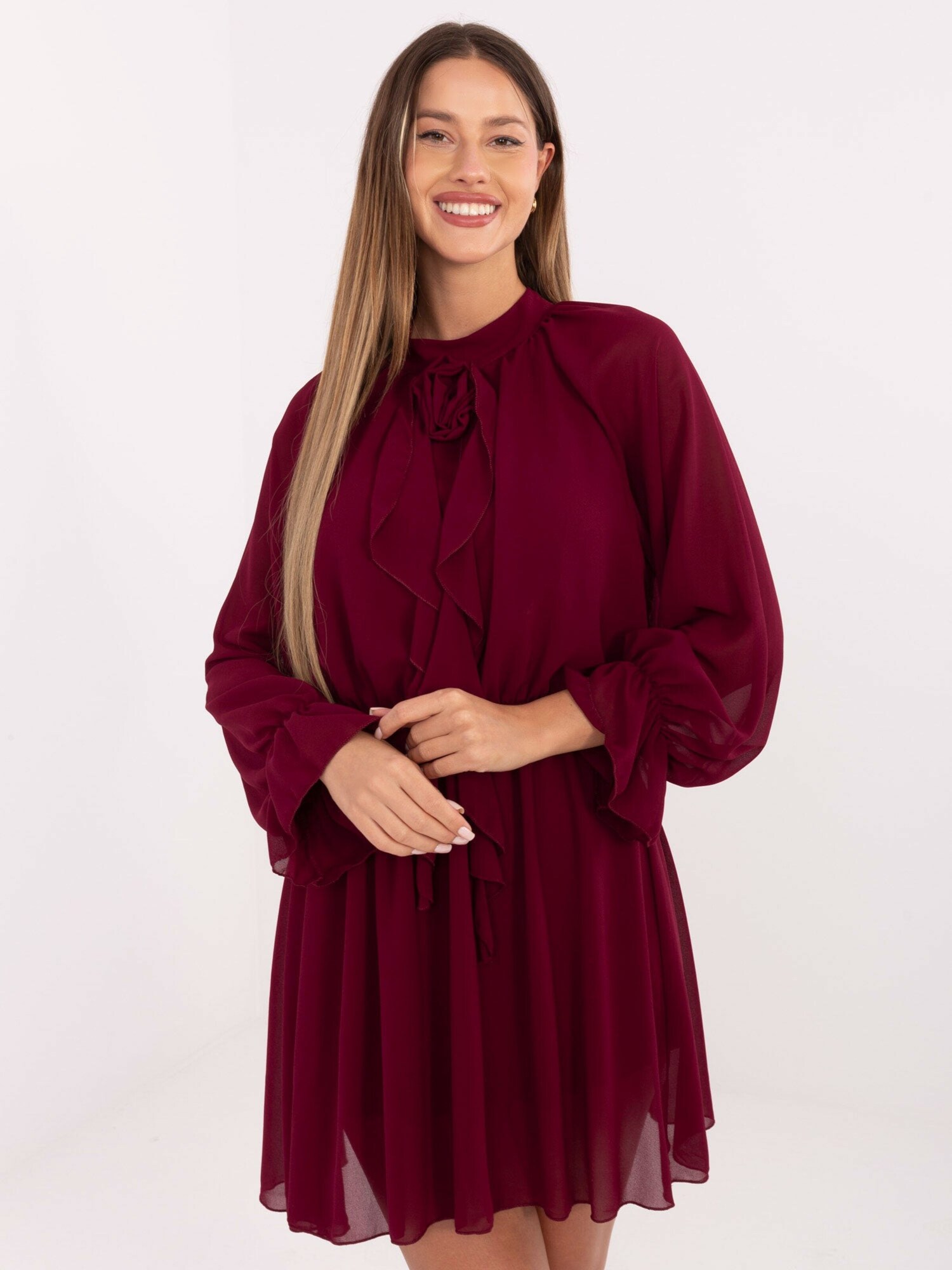 Madnezz House Vestido  burdeos