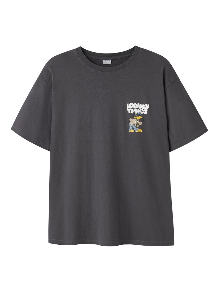TWO SOON T-Shirt 'Looney Tunes' Herren Größe S beige / braun / hellgrau / dunkelgrau / weiß