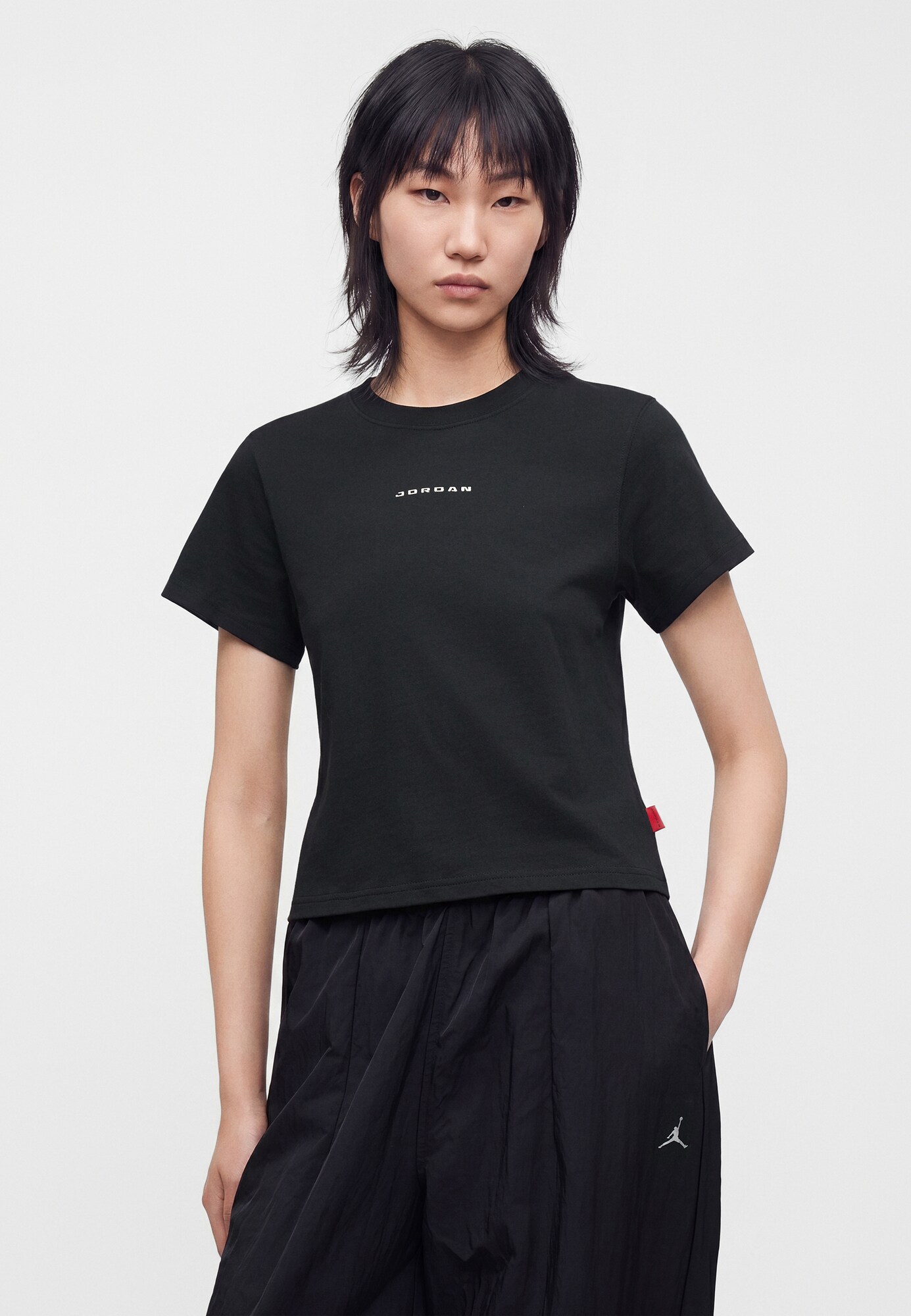 Jordan Camiseta  negro / blanco – imagen 4