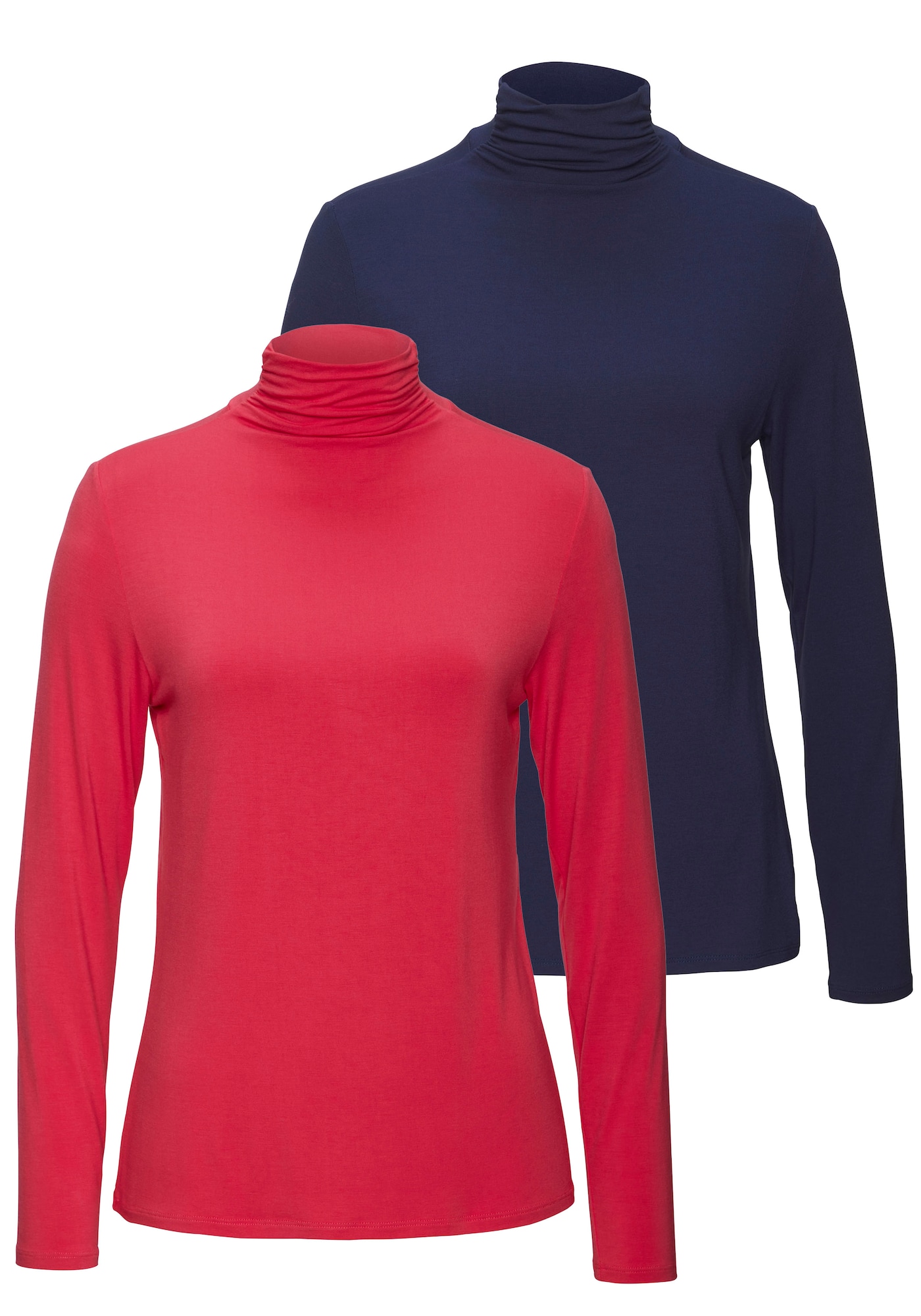 LASCANA Tricou  bleumarin / roșu cranberry