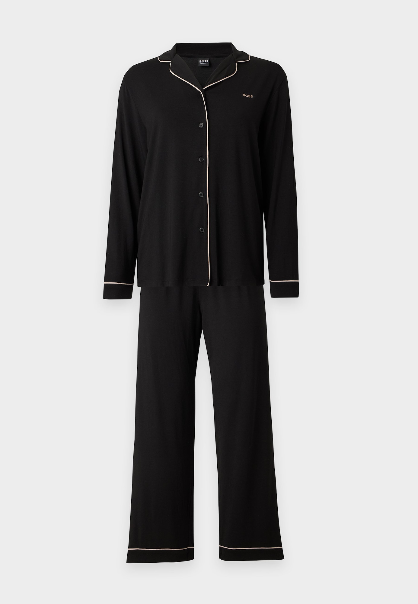 BOSS Pijama Dreamline negru