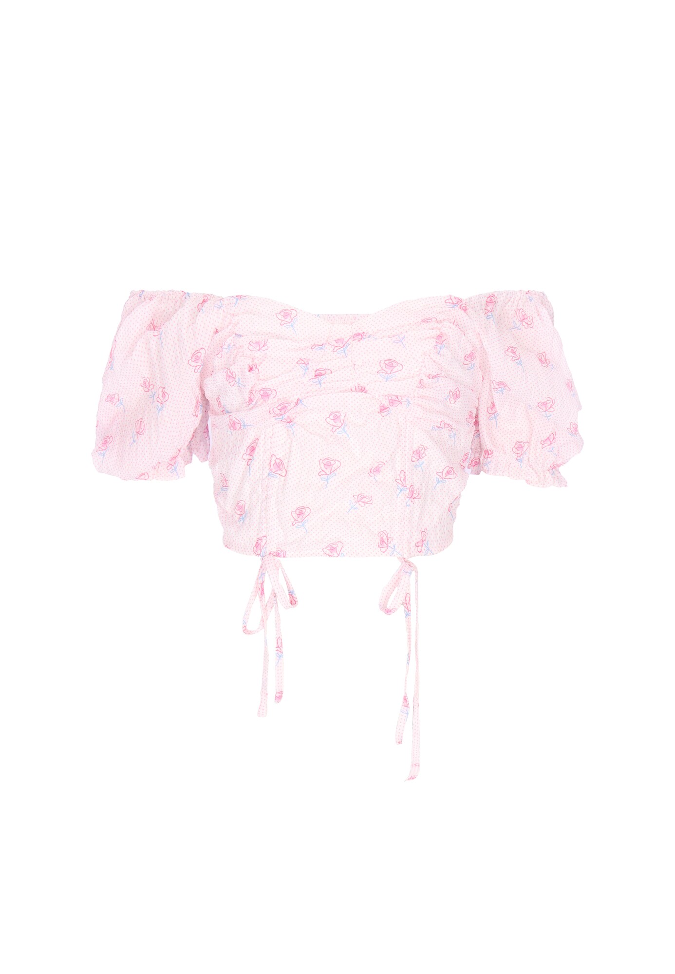 MYMO Blusa 'Young Fashion'  azul claro / rosa / rosa claro