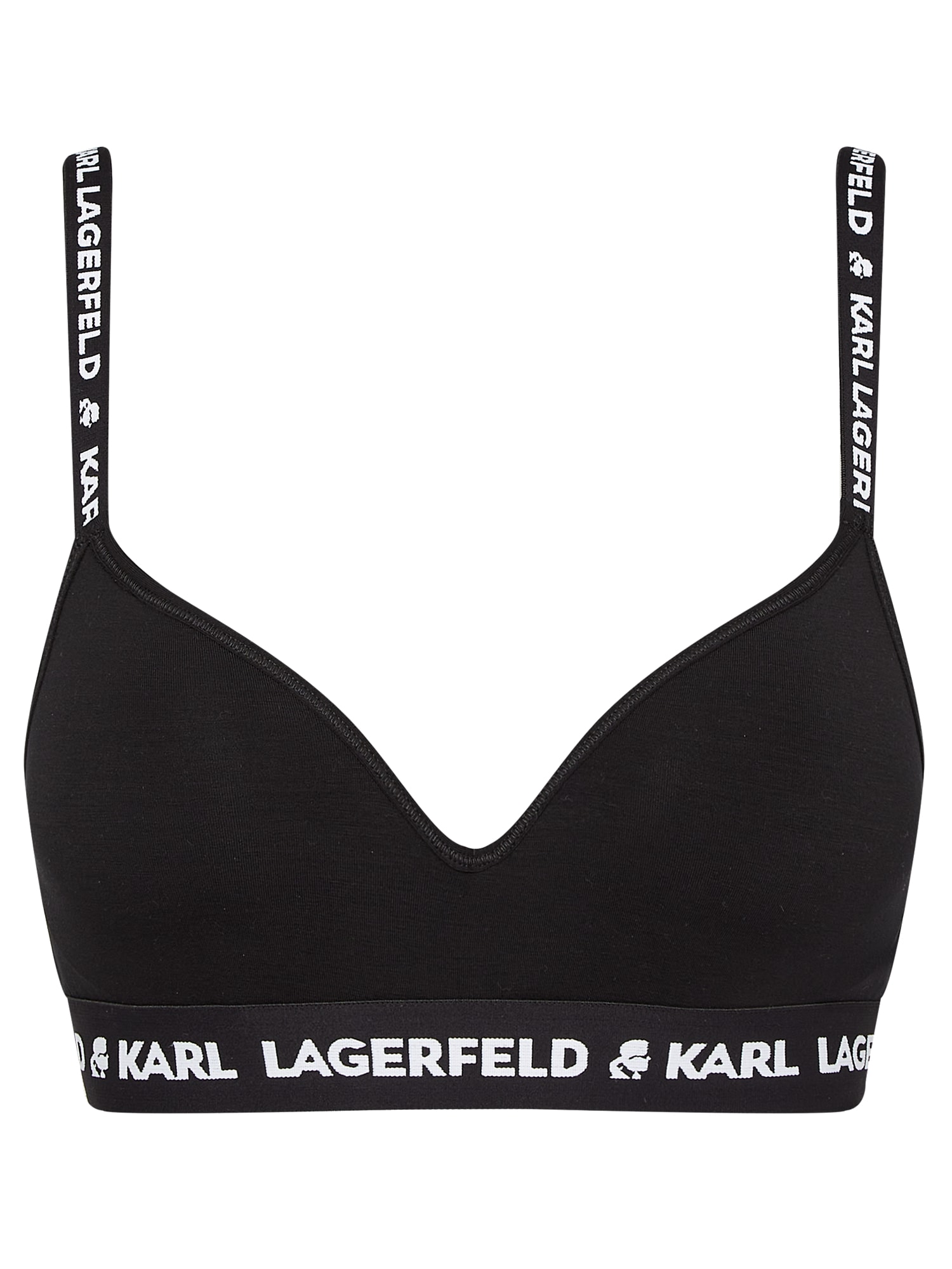 Karl Lagerfeld Sutien  negru / alb