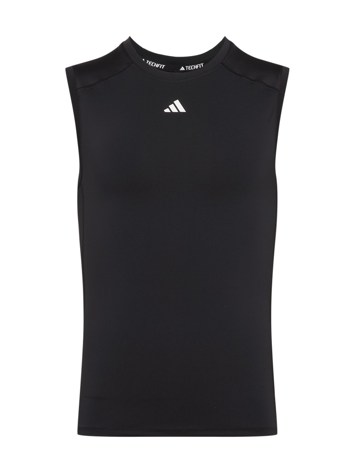 ADIDAS PERFORMANCE Тениска 'Techfit '  черно / бяло